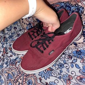Vans maroon